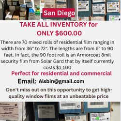 WINDOW FILM - BUSINESS CLOSING DOWN