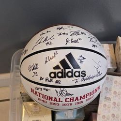 IU Hoosier Basketball Team Signatures