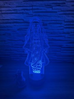 ✨Nezuko Demon Slayer 3D LED Lamp | Custom Room Decor & Perfect for a Gift 🎁