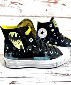 Converse Chinatown Market Chuck 70 Hi Batman Black Womens Sneakers shoes 167511C
