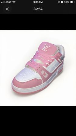 Louis Vuitton LV Trainer Pink White Women's Designer Low Top Sneakers