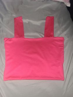 Hot pink crop top