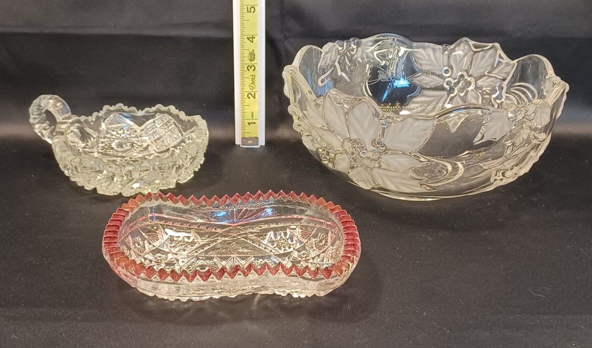 Vtg Holiday Serving-ware