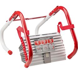 Kidde Fire Escape Ladder, 2-Story Rope Ladder, Extends to 13-Feet, Anti-Slip Rungs