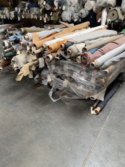 Fabric Rolls And Leather Hides For Sale