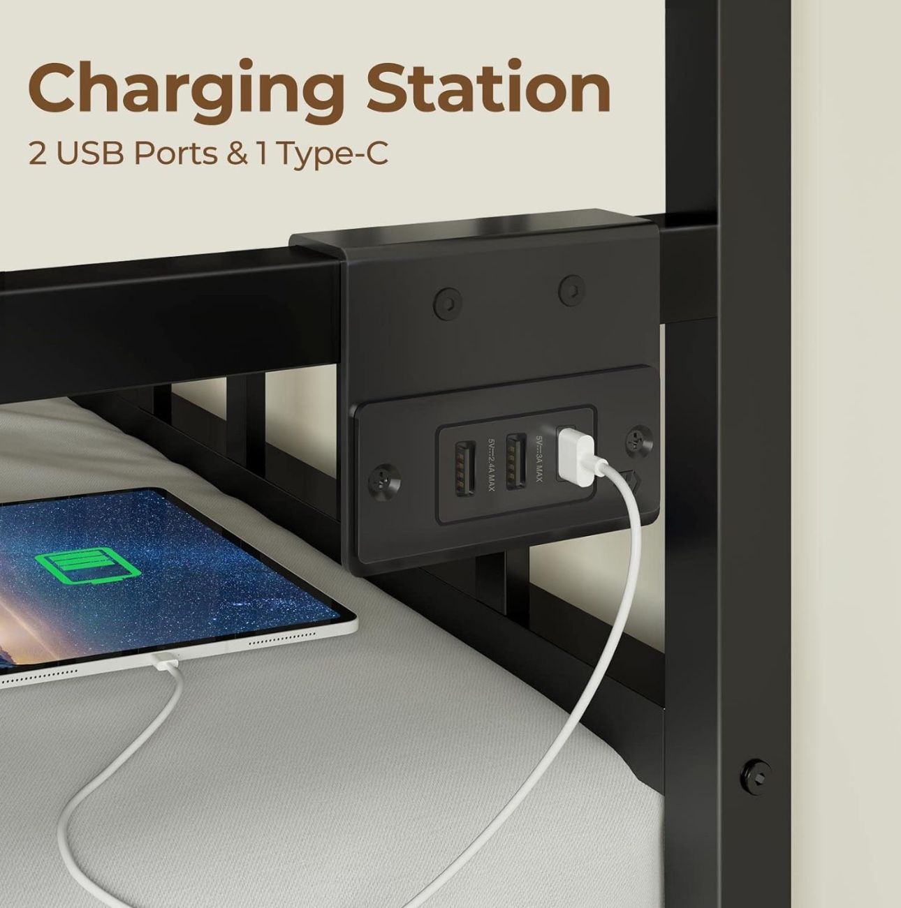 Daybed With Charging Station