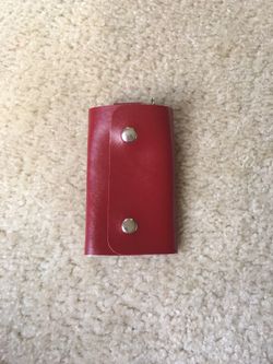 Leather key chain bag