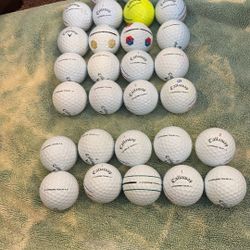 28 New Mint and 5A Callaway Chrome Tour Non water golf balls