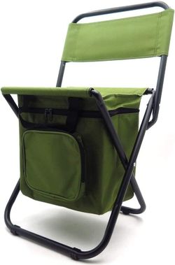 Multi-use Backpack Chair Stool with Cooler Bag Hiking Fishing Camping Picnic SEAT002