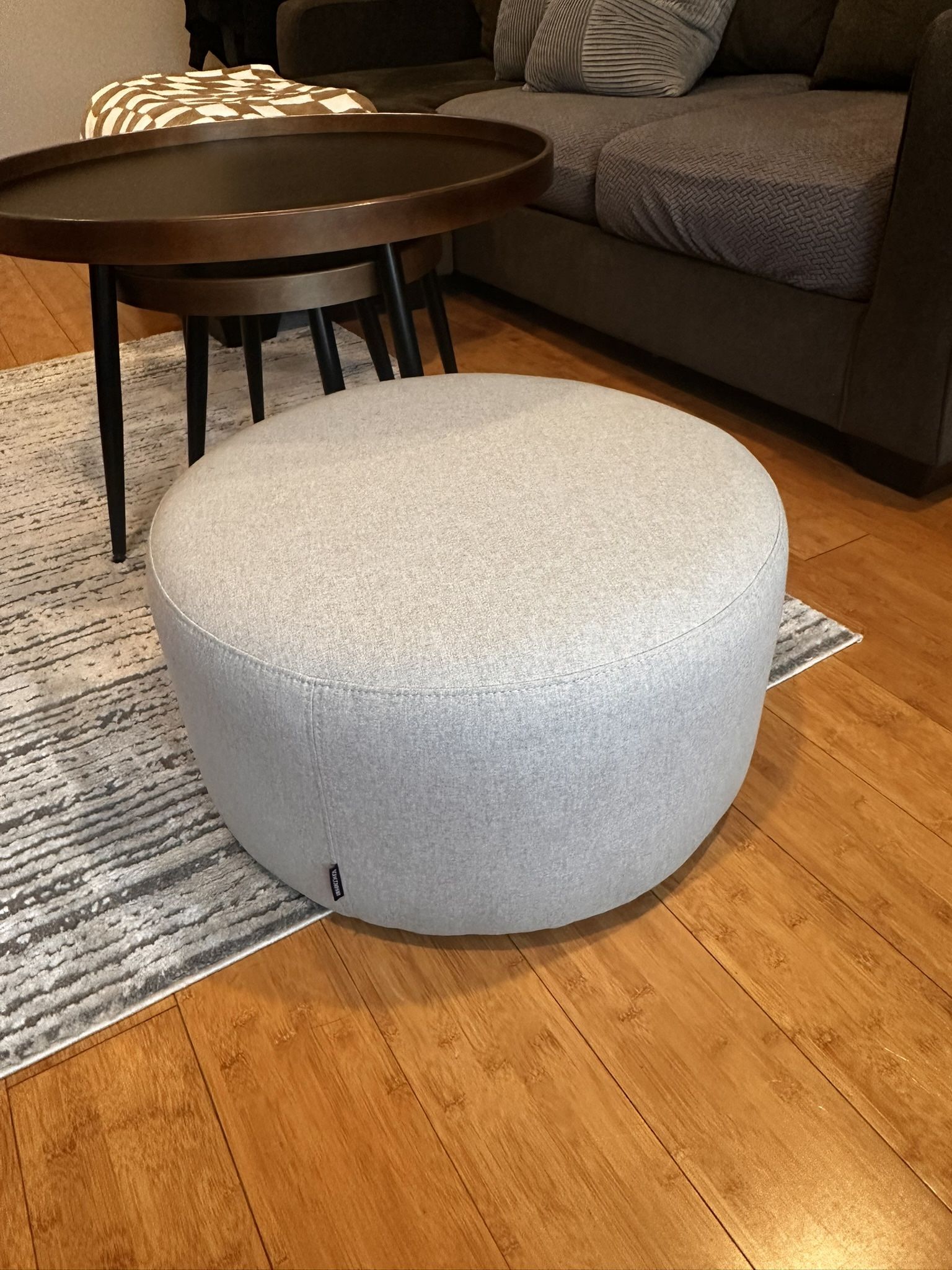 Grey Ottoman