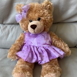 Stuffed Terry Bear With Dress 