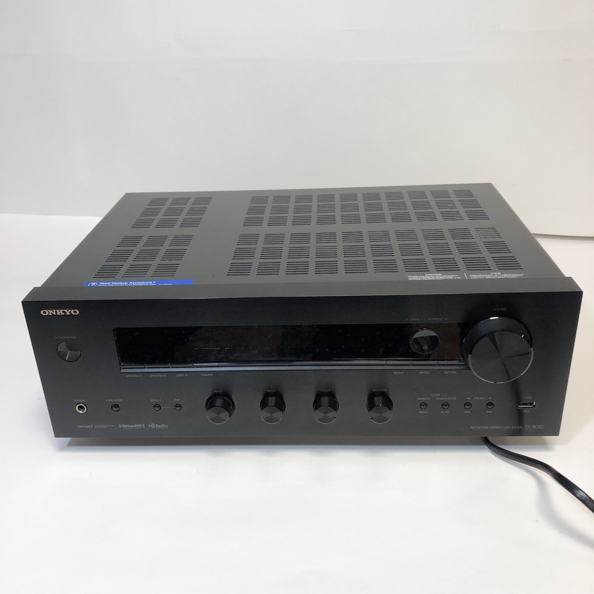Onkyo TX-8050 Network Stereo Receiver NO REMOTE *TESTED* WORKING