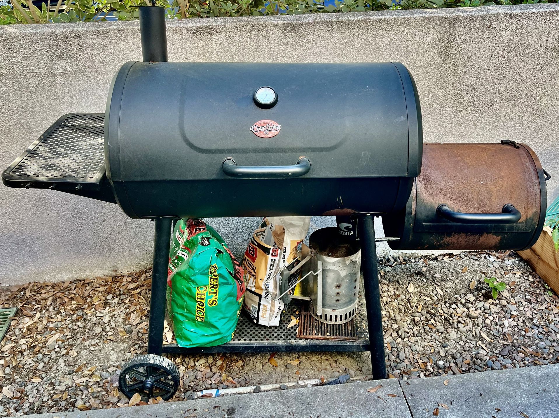 Smoker Offset Large BBQ Grill