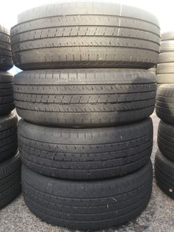 245/65/17 Yokohama set of used tires in great condition 60-70% tread 200$ for 4 . Installation balance and alignment available. Road force balance a