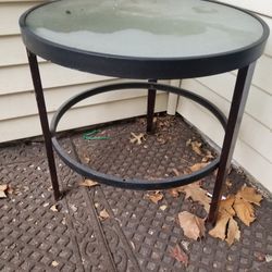 $10 Round Glass Table