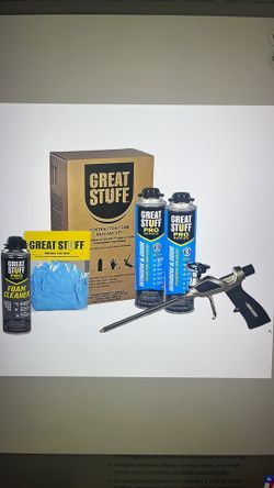 Great Stuff PRO Window & Door Complete Kit + FoamGun, Cleaner & Gloves