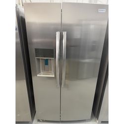 BRAND NEW- OPEN BOX! FRIGIDAIRE 22.3 CU. FT. SIDE BY SIDE REFRIGERATOR GRSC2352AF - COUNTER DEPTH