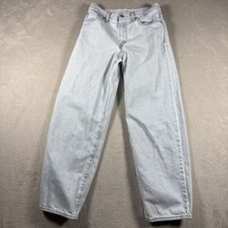 Levis Premium Baggy Dad Jeans Women’s 24x30 Blue Denim Light Wash Relaxed #2448