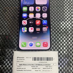 Unlocked Apple iPhone 14 Pro Max 1TB 1 Terabyte 84% BH