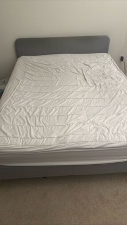 Queen size  bed and mattress