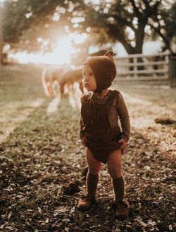 The Simple Folk 100% Organic The Overall Romper Bubble New With Tags 