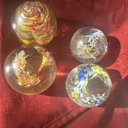 Blown Glass Art Paperweights