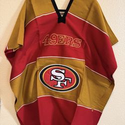 San Francisco 49ers Poncho - New 