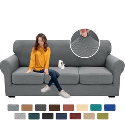 4 Pieces Couch Covers For / Black