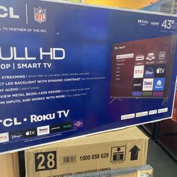 43”TCL Roku Smart 