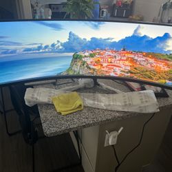 SAMSUNG Odyssey G9 49" QLED Gaming Monitor Dual QHD Display LC49G95TSSNXZA, 240Hz, 1000R Curved Screen, NVIDIA G-SYNC, FreeSync Premium Pro, Black