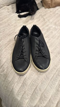 Men’s Blk Leather Ecco Shoes Size 45/ 11-11.5