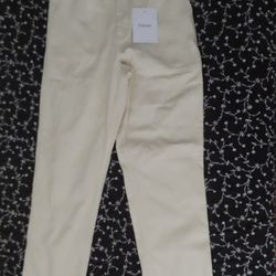 Palmes Men offwhite Flat Front Pockets Broom Trouser Pants  48  M (33x30.5)