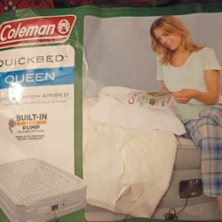 Queen Size Inflatable Bed With Built In Electric Pump Never Used!!!