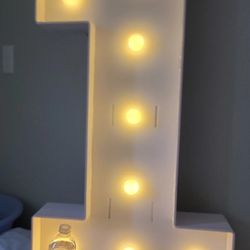 3ft Number 1 Light Up Marquee Number 