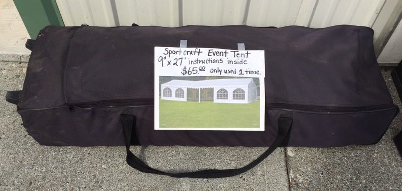 Sport craft Event Tent 9x27