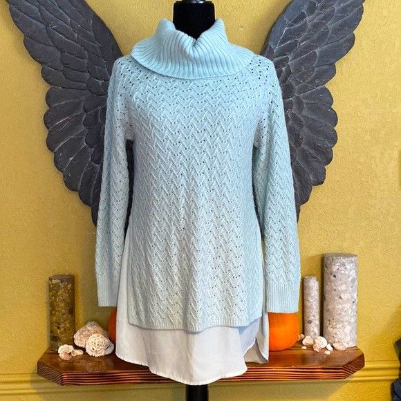 Ricki’s Tunic Length Cowl Neck Knit Sweater
