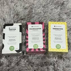 Think Tank Scholar Addition, Multiplication And Subtraction Flash Cards