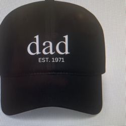 Custom Dad Cap with EST Date , Base Ball Cap 
