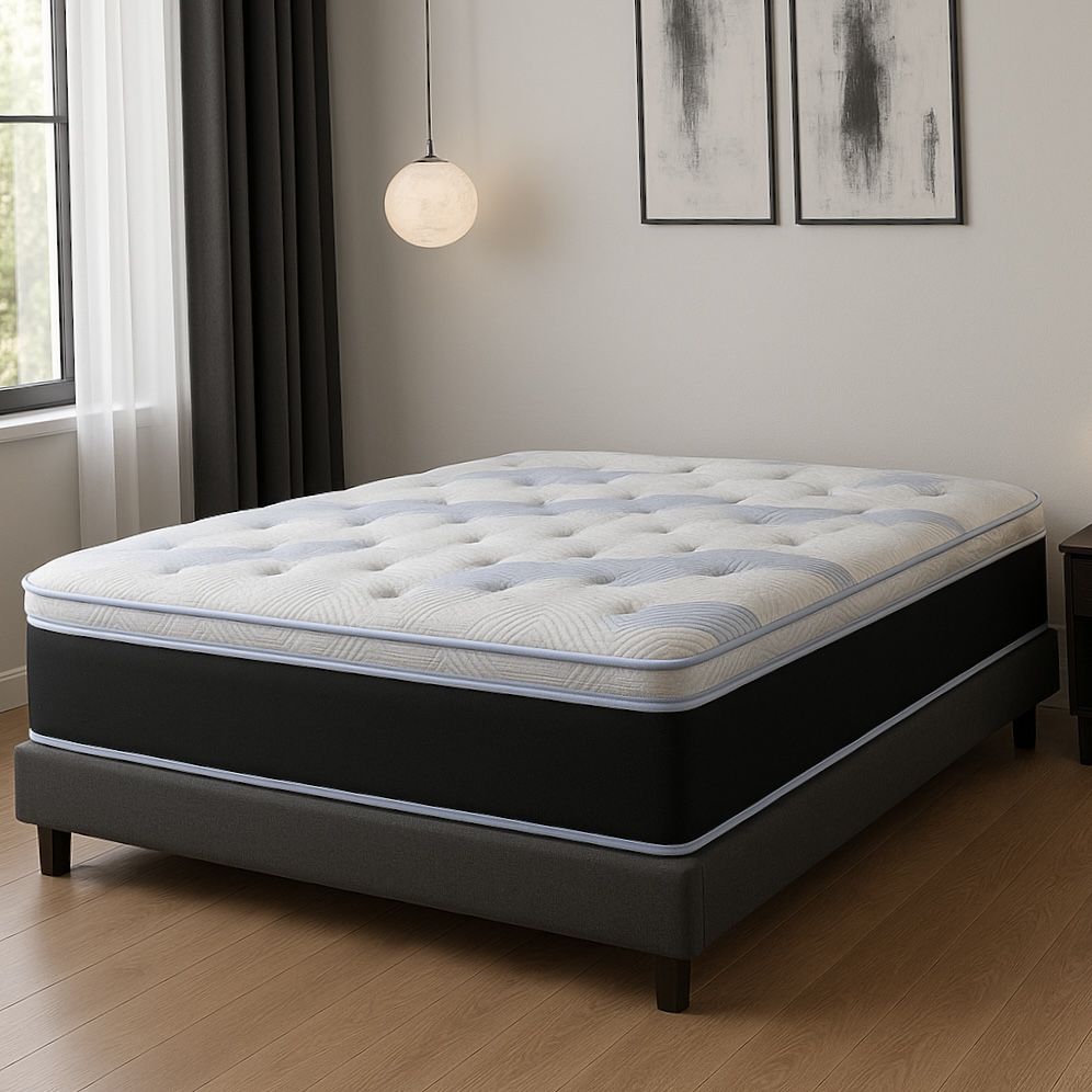 King Size Mattress Pillow Top 14” Inches Excellent Comfort Also Available: Twin, Full, And Queen New From Factory With Its Plastic Same Day Delivery