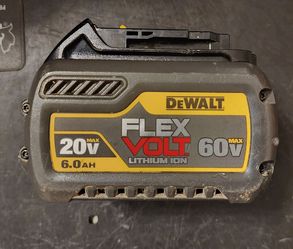 Dewalt 6ah 20v 60v flexvolt Lithium battery