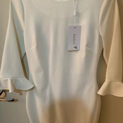 New With Tag Likely White Dress Size 4