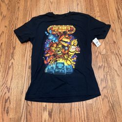 Large Universal Halloween Horror Nights HHN Five Nights At Freddy's FNAF Black T-Shirt