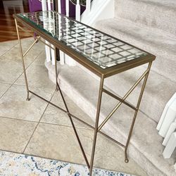 Antique Gold Console Table