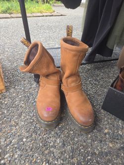 Dr. Martens slouch boots brown