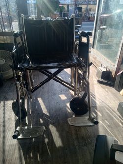 22 inch Wide  Manual Wheelchair Complete Great Looked