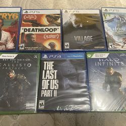 Brand new sealed ps4/ps5/xbox series x games