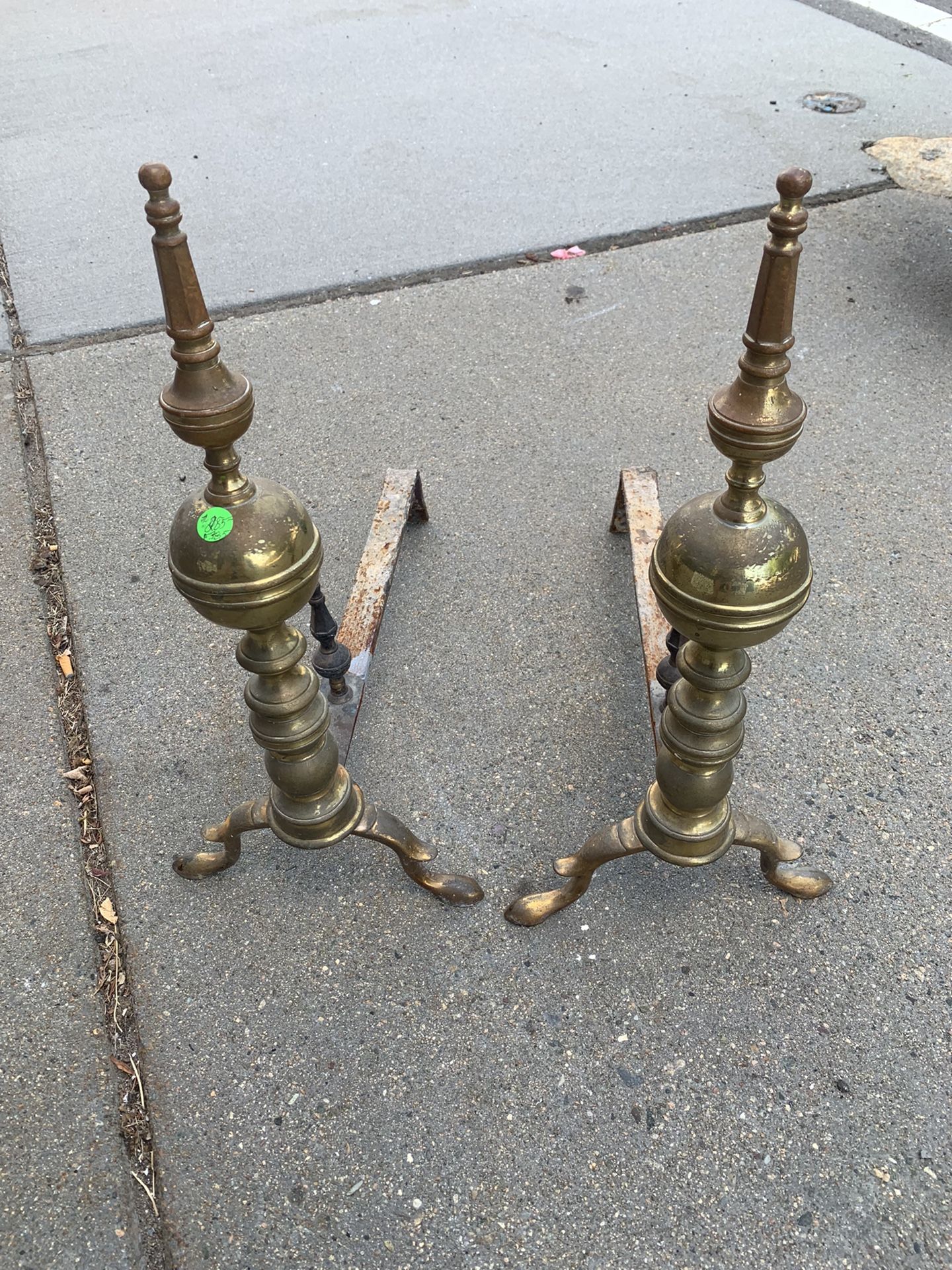 Brass Andirons
