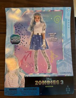 Disney ZOMBIES 3 kids Light-Up Addison Alien Costume