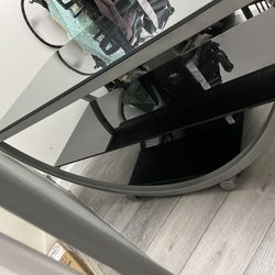 Tv Stand - Black Glass 