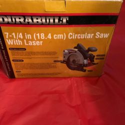 NEW in Box Durabuilt 71/4” Circular Saw With Laser
